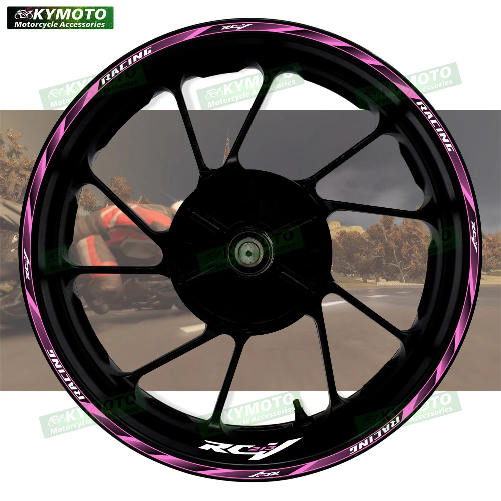 

Для Honda RCV213 RCV 213 аксессуары для мотоциклов 17-дюймовые наклейки на передние и задние колеса обтекатель ступицы колеса обод светоотражающие наклейки