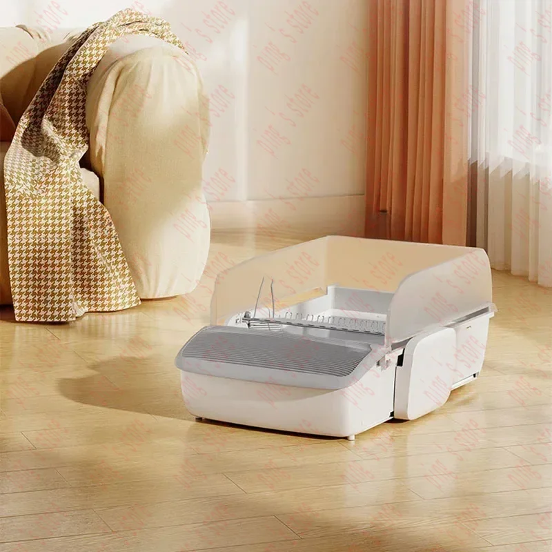 Self-cleaning Open Cat Litter Box Automatic Intelligent Bedpan Leak-proof Sterilization Deodorization Toilet Product