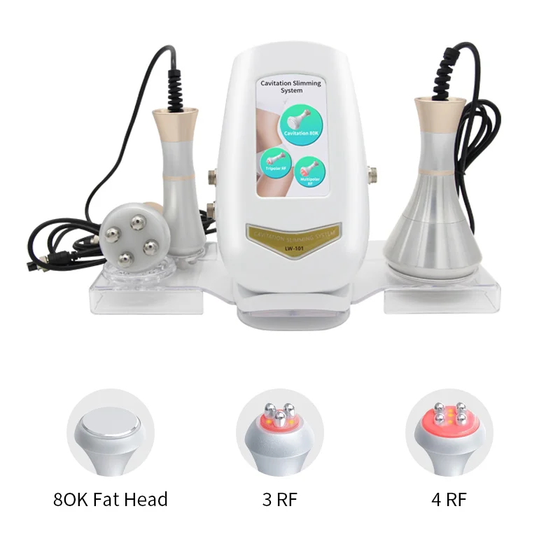 

Ultrasonic Cavitation 80k Vacuum System Machine 3 in 1 Slimming Face Lifting Cellulite Reduction Massage Body Shaping Fat B