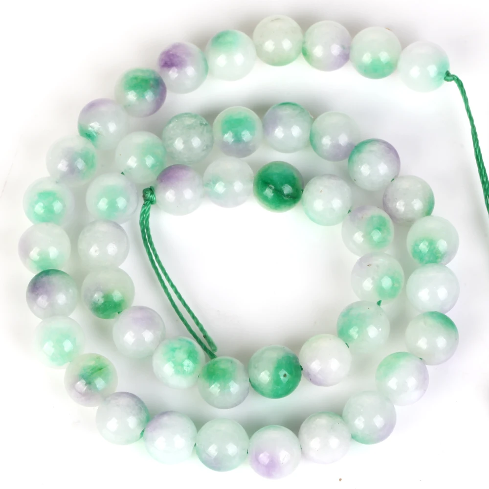 Natural Stone Beads 6/8/10mm Violet Stone Round Loose Spacer Beads for Jewelry Making DIY Bracelets Earring Accessories