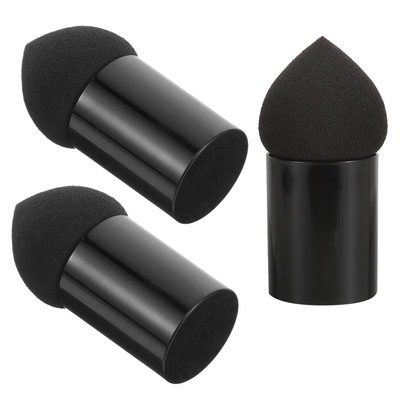3 Stücke Schönheit Make-Up Schwämme Griff Blending Schwämme Puderquaste Foundation Werkzeuge für Frauen Reisen Täglichen Gebrauch