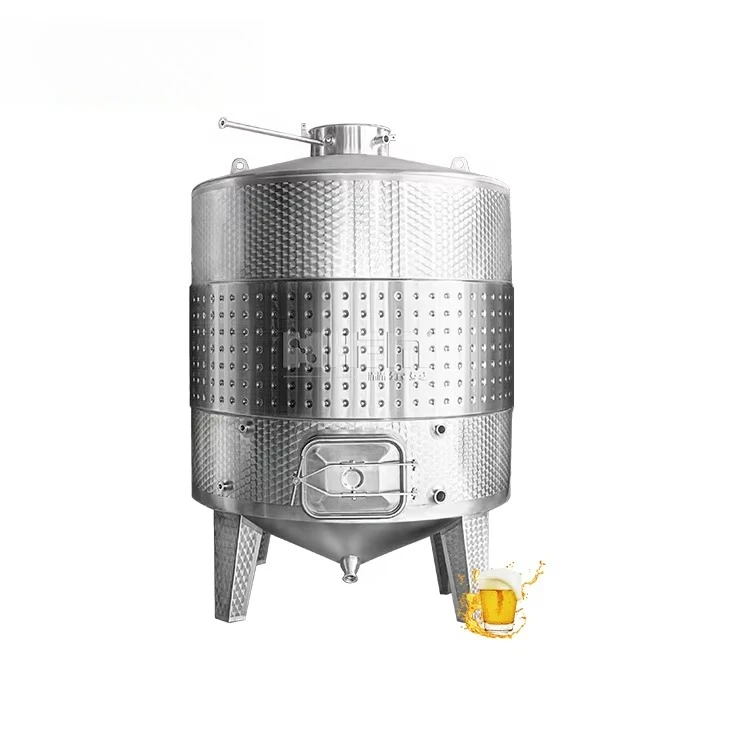 One-Stop 300L 500L 1000 Liter Open Top Stainless Steel Beer Fermentation Jacket Tank 10000 Pressure Vessel For Beer Fermentation