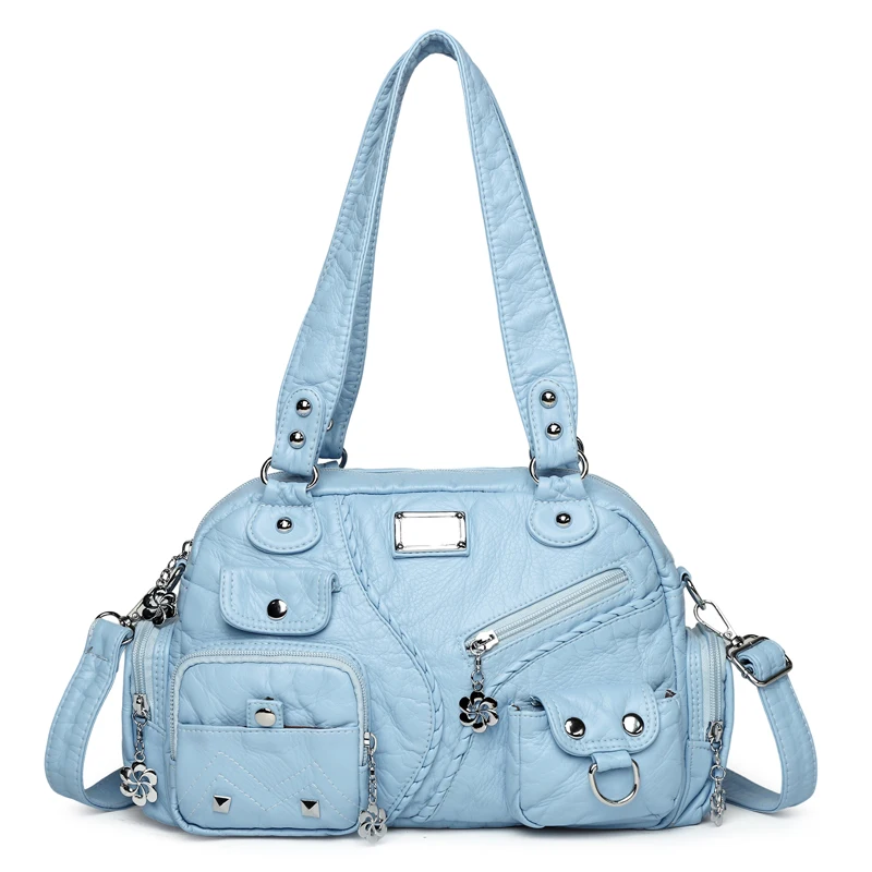 

Fashion Big PU Leather Tote Bags for Women 2025 Luxury Trendy Female Simple Large High Capacity Retro Shoulder Side Bag Handbags