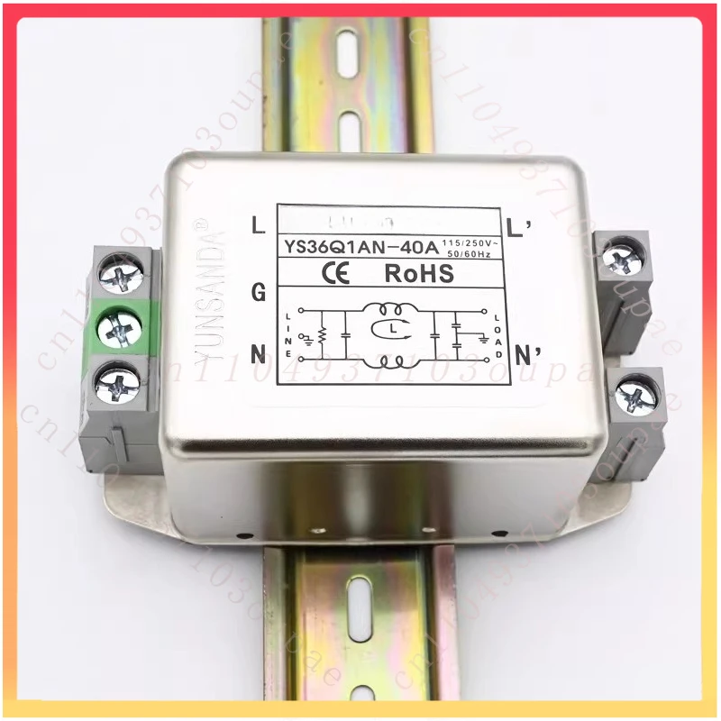 Power Filter 220V Terminal Block for YS36Q1AN-40A 50A 60A DIN Rail First Stage