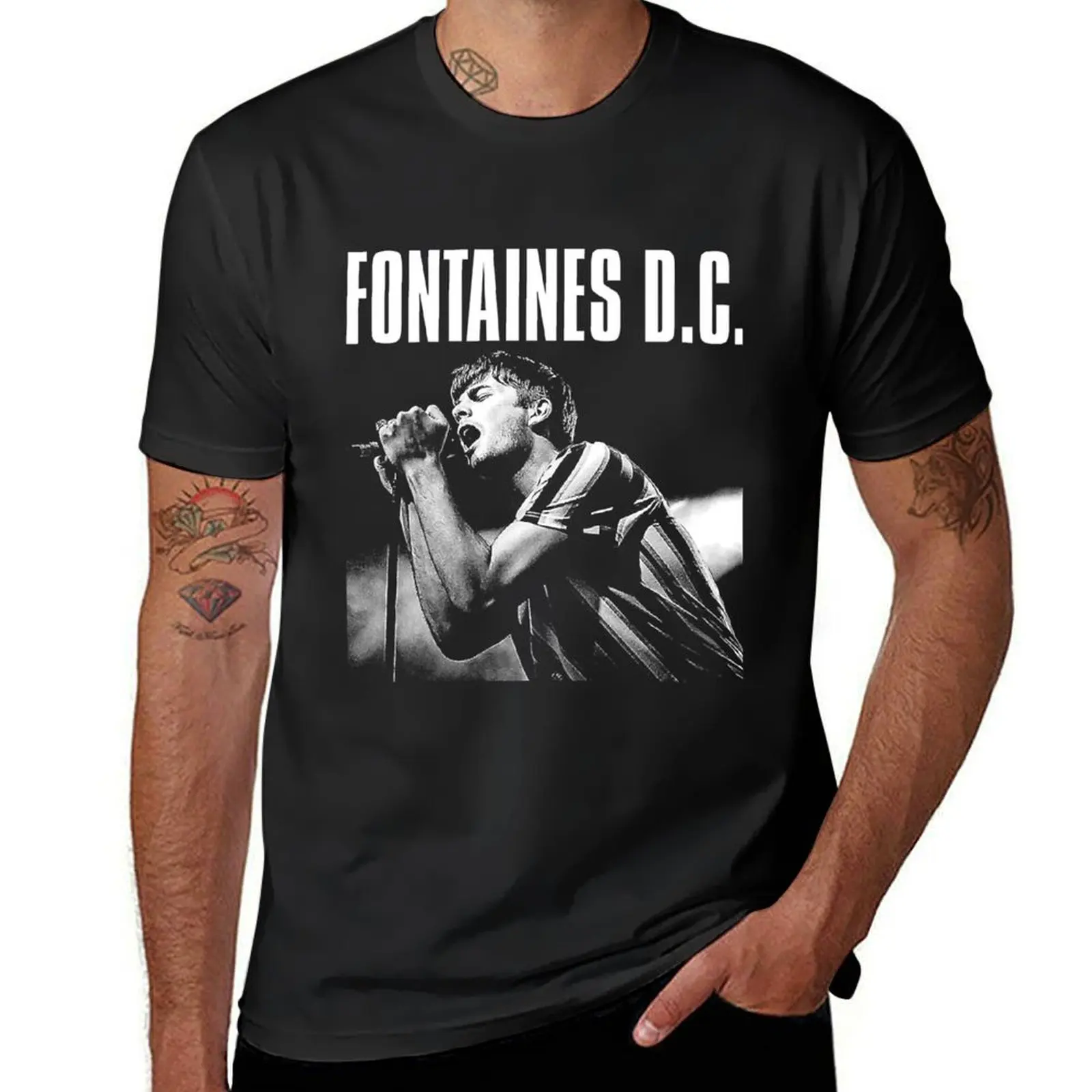 Fontaines Dc Punk T-Shirt cute clothes summer tops customizeds Aesthetic clothing men graphic t shirts