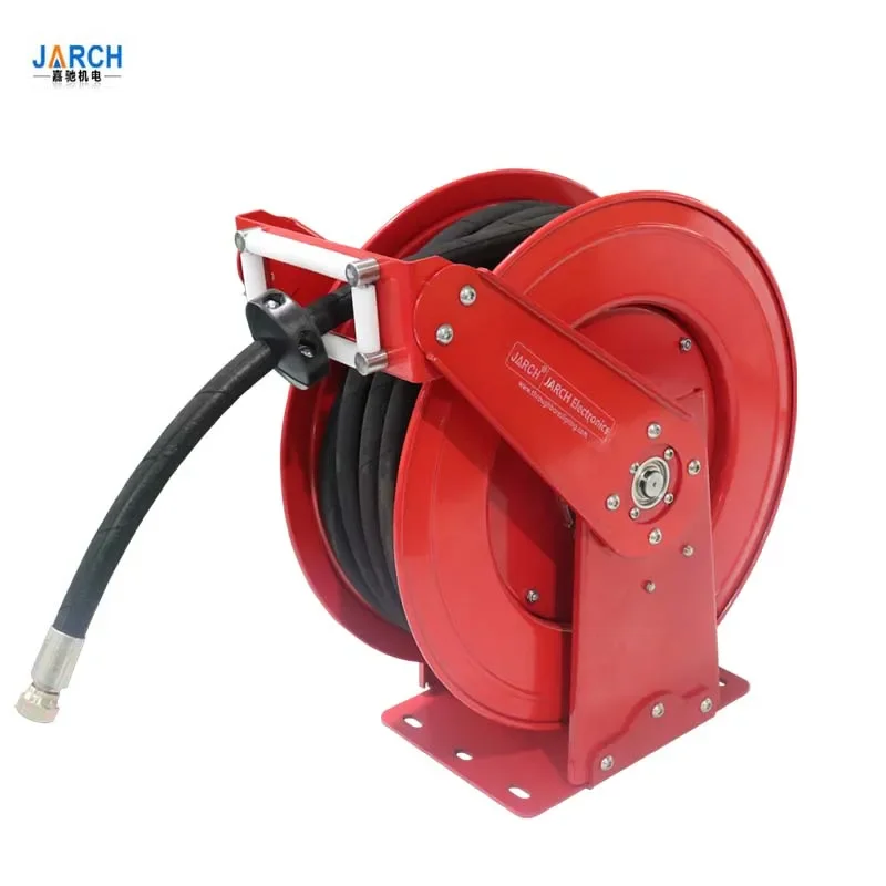 Portable 3/8 Retractable 250bar Pressure Modular Pneumatic Air Garden Water Hose Reel With 15m 20m 30m 50m Hose Pipe