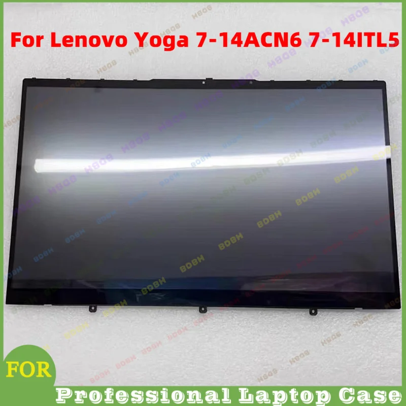 @BDBH 14'' Touch Screen Assembly For Lenovo Yoga 7-14ACN6 7-14ITL5 LCD Display Complete Replacement PN 5D10S39740 5D10S39670