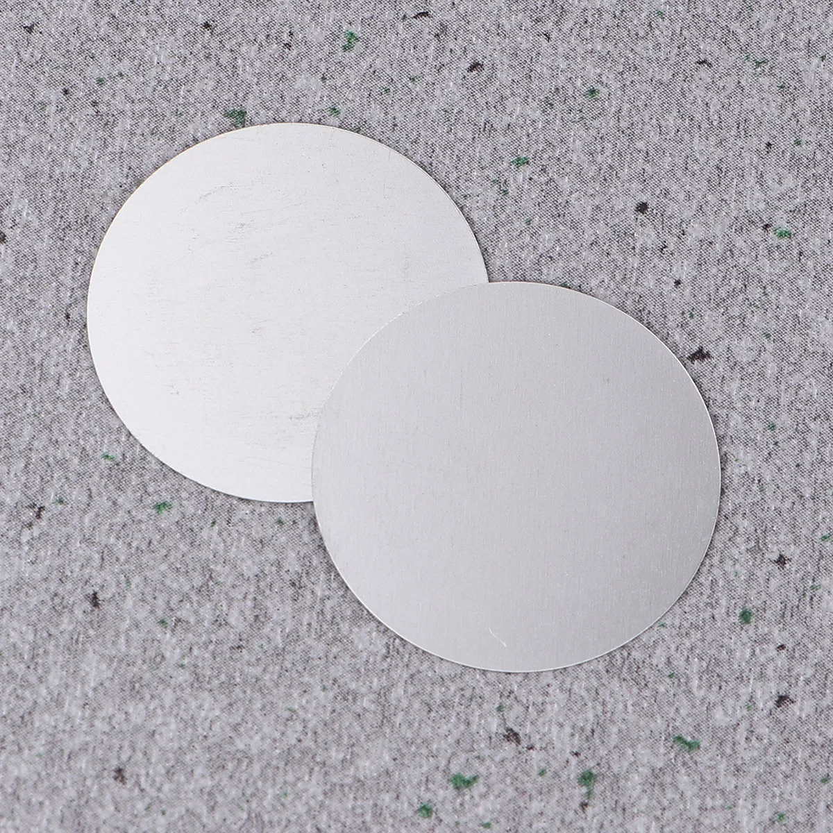 

100pcs Diameter 27mm-20 Piezoelectric Iron Pieces Durable Film Gasket Components Accessories (Silver)
