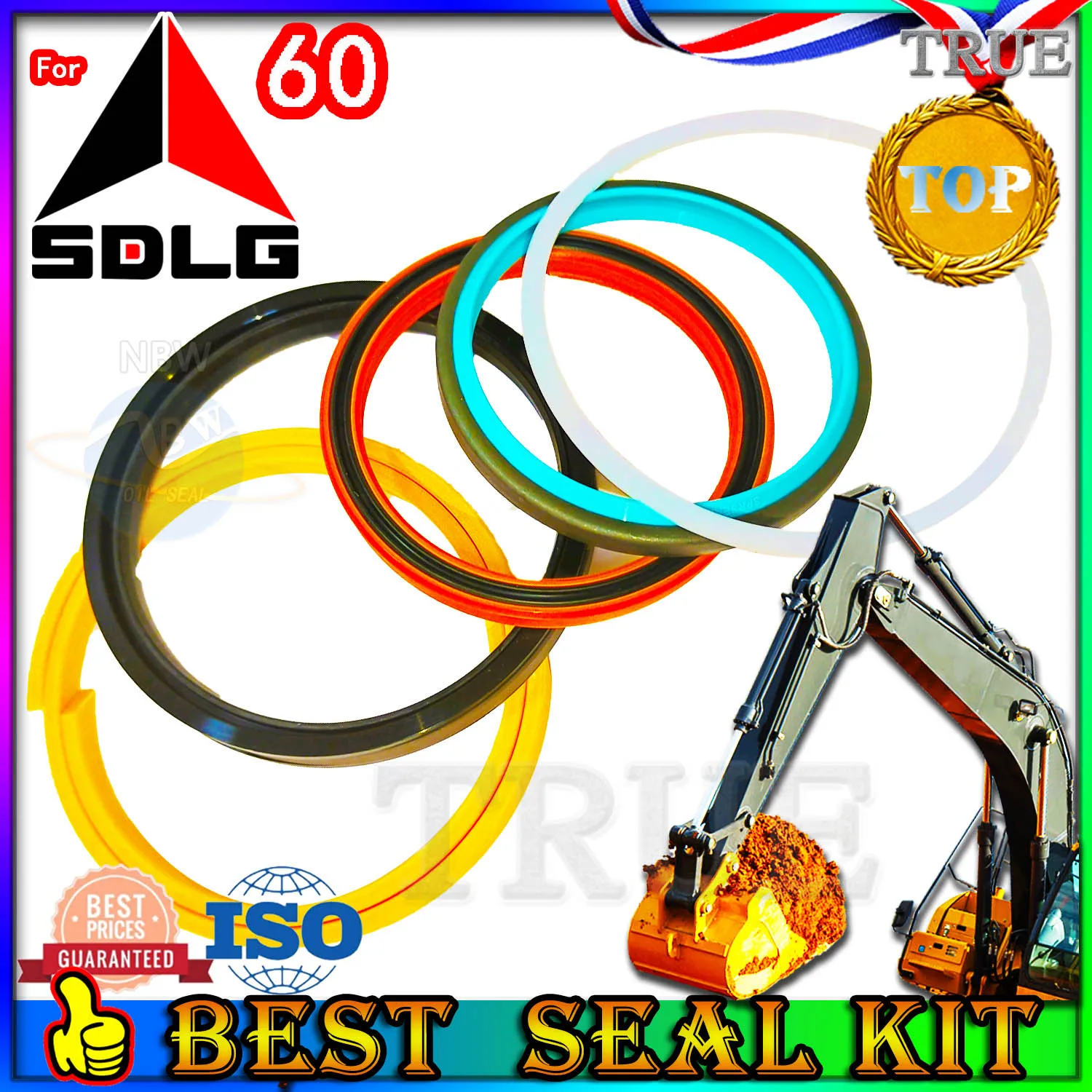 For SDLG 60 Oil Seal Repair Kit Boom Arm Bucket Excavator Hydraulic Cylinder Service Orginal Quality Track Spovel Hammer Tool