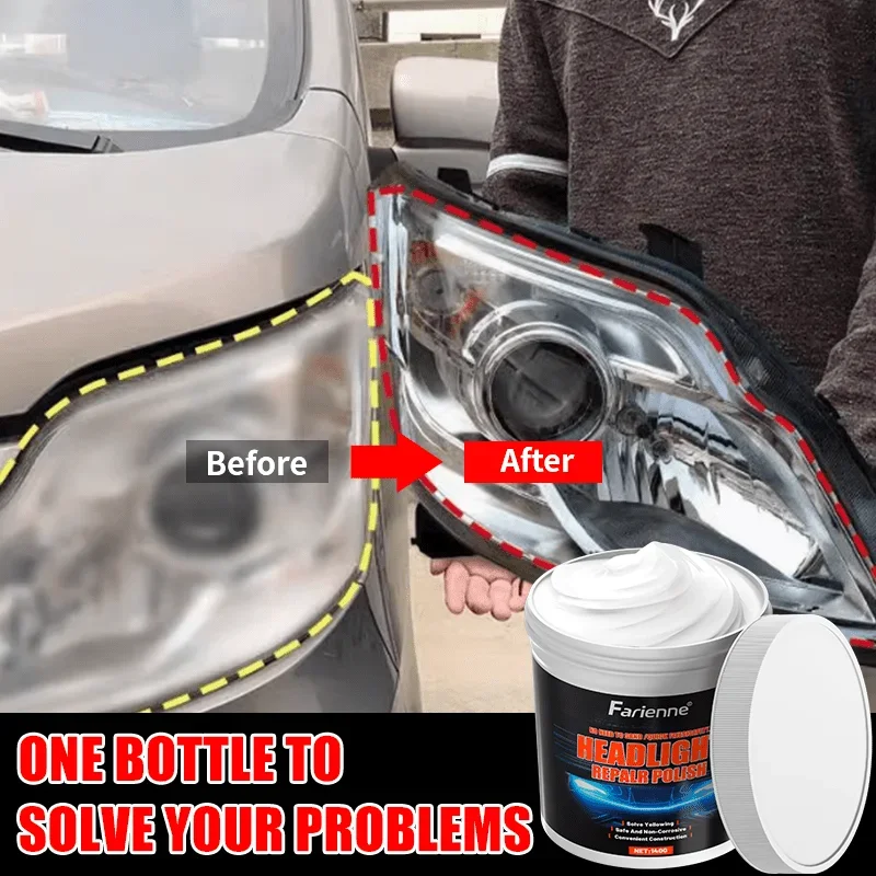 

Универсальный комплект для ремонта фар автомобиля - удаление пожелтения и царапин, восстановление четкости - полировщик линз автомобильных фар