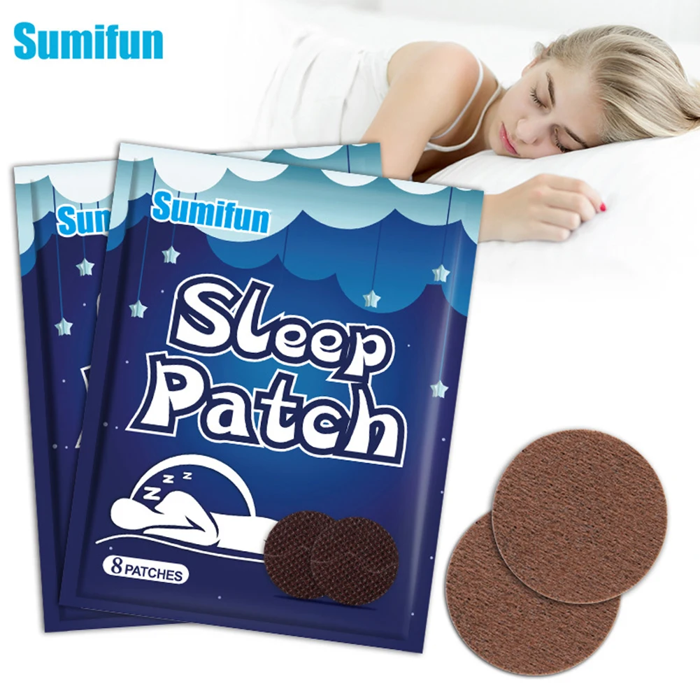 8pcs/pack Soothing Sleep Pastes Natural Neurasthenia Sleeping Sticker Relieving Topical Unisex Body Care Products