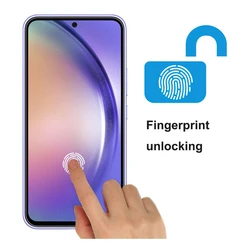 For Samsung Galaxy A54 5G Screen Protector Full Coverage Fingerprint unlocking Transparent Tempered Glass Film 2.5D edge 9H Hard