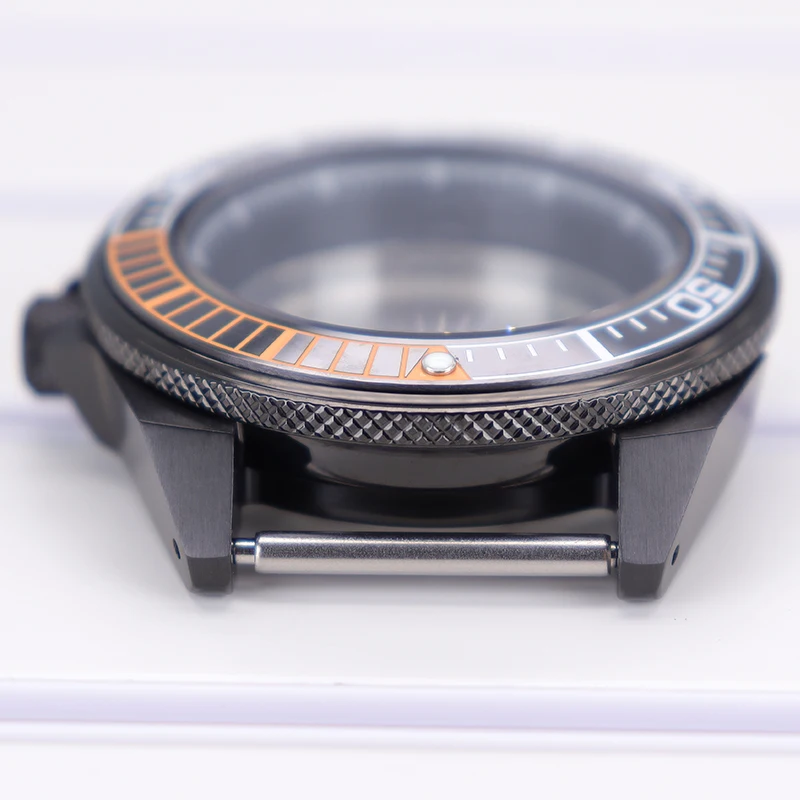 43mm Schwarzes Uhrengehäuse Saphirglas Keramik-Lünette für NH35 NH36 NH34 NH38 4R36 Uhrwerk Modifiziertes King Samurai Uhrenzubehör – Detail 9