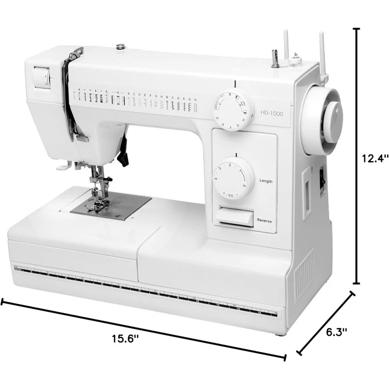ماكينة خياطة شديدة التحمل HD1000 مع 14 غرزة مدمجة