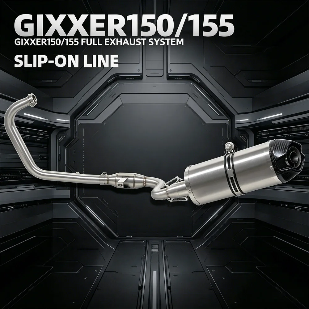 

GIXXER150 Exhaust System For Suzuki GIXXER155 SF150/155 GSX150F Moto Escape Kit Street Bike Manifold Pipe Muffler With DB Killer