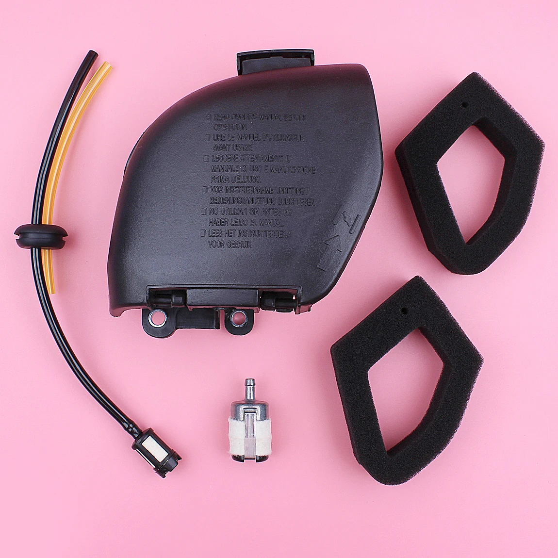 Conjunto da Capa do Filtro de ar para Honda Gx35 Hht35s Linha de Filtro de Combustível Kit de Cortador de Grama Motor Substituir Parte 17211-z0z000
