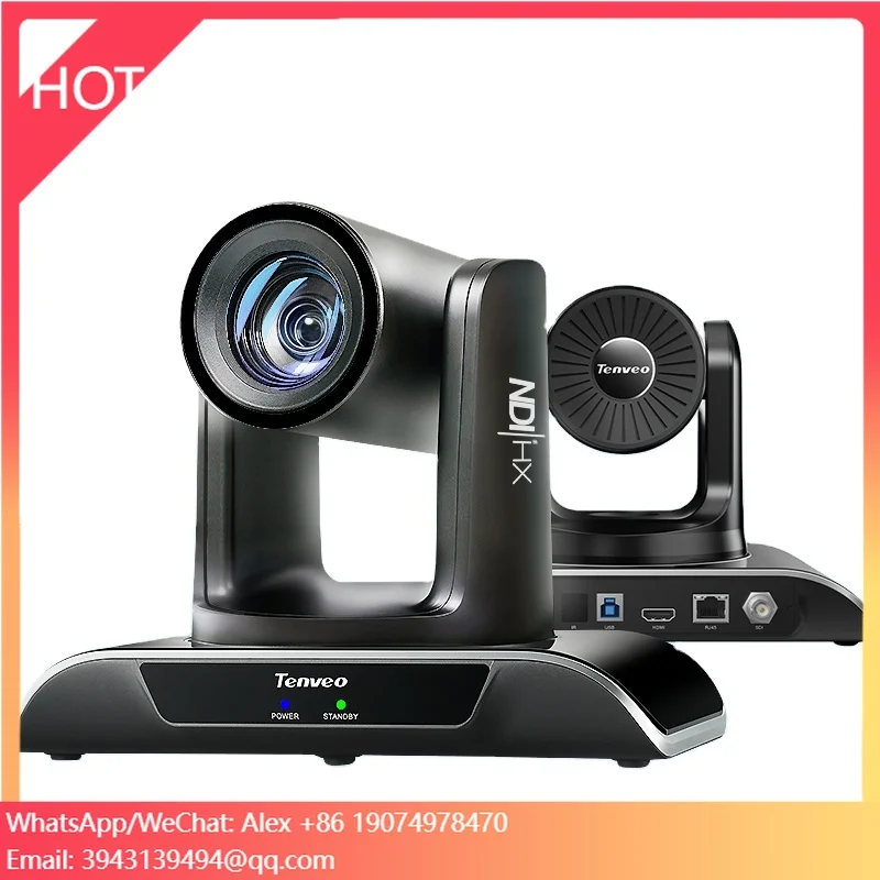NDI Conference Camera System IP Auto Tracking Live Streaming PTZ Camera+BT Speakerphone+NDI PTZ Camera Controller