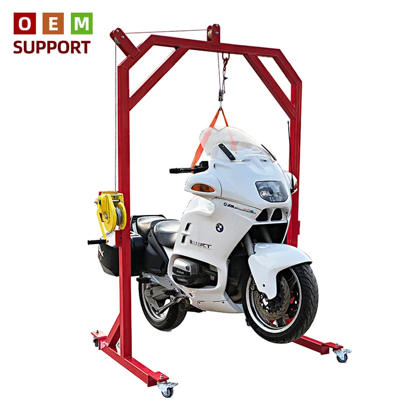 KARLION Large Displacement Motorcycle Gantry Hanger Movable Heavy Locomotive Repair Frame Powder Coated in China