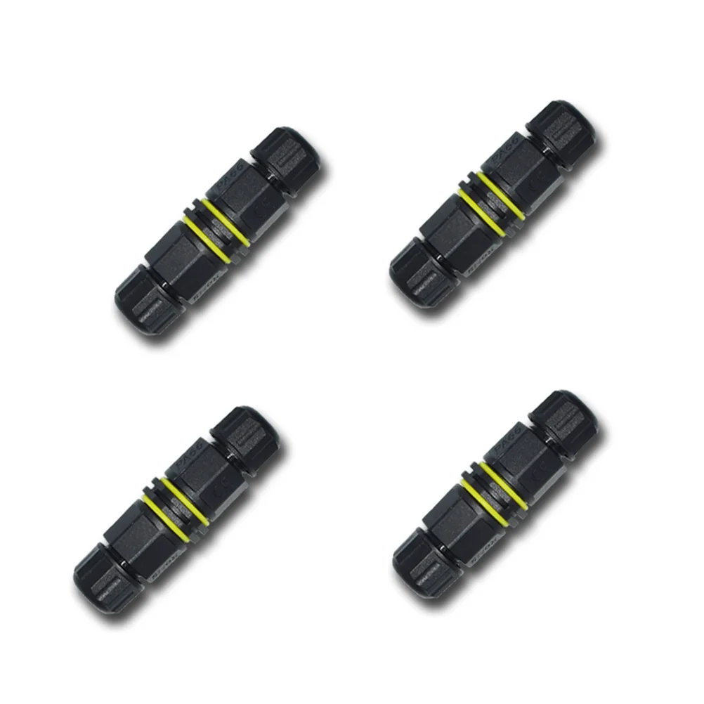 10PCS Waterproof Wire Connectors 3 Pin 2 Way Terminal Block IP68 Waterproof Junction Box LED Light Cable Terminal Outdoor