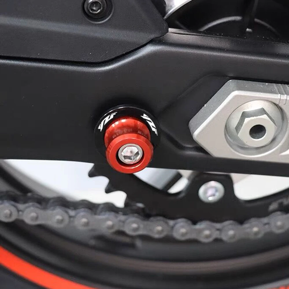 YZF دراجة نارية Swingarm بكرات M6 حامل مسامير CNC الألومنيوم دراجة نارية الملحقات لياماها YZF R3 R25 R6 R1 R7 2013-2019