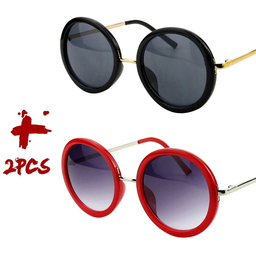 Retro Runde Sonnenbrille Damen Markendesigner Outdoor Reise Fahren Vintage Sonnenbrillen Herren Unisex Mädchen Damen 5 Farben Bestseller – Detail 11