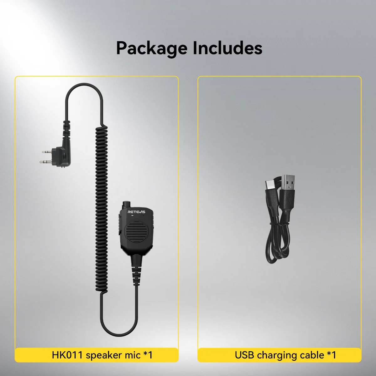 Retevis HK011 Funklautsprecher-Mikrofon 2-Pin AI Geräuschunterdrückendes Mikrofon Walkie-Talkie GP328plus Anschluss für HD1/HA2/H777/RT3S/RA89 – Detail 14