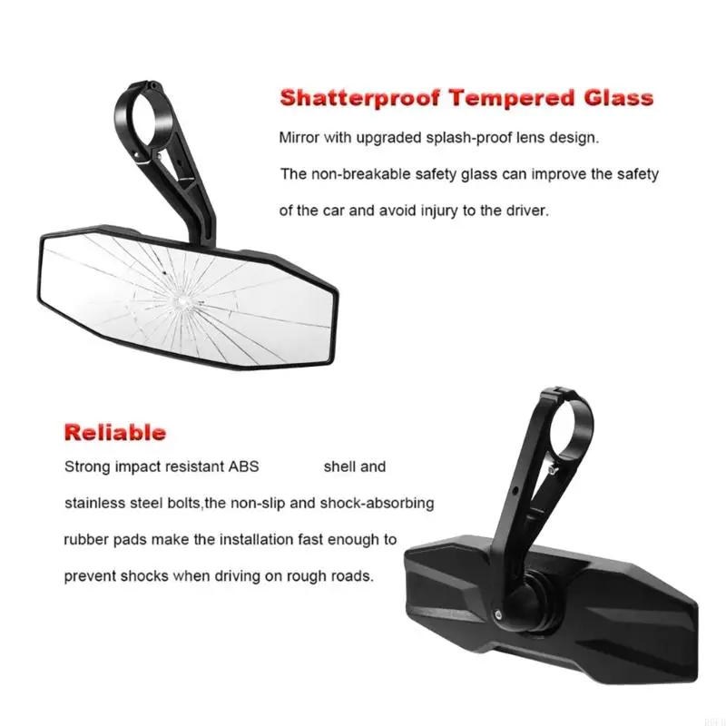 Enhanced Visibility ATV Mirror With Shock Absorption Technology Strong Terrain Vehicle Rear View for 900 1000 R6FB