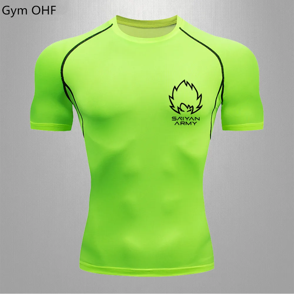 Goku T Shirt Sport Jiu Jitsu T shirts Men Comppress Rashguard Boxing Mens Muay Thai Kickboxing Jerseys Men Gym Fitness Training