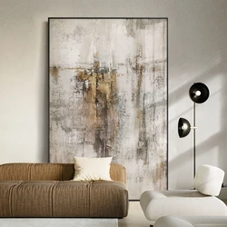 Nordic Abstract Oil Painting Handmade Canvas Decorative Mural Frameless Acrylic Hanging Image For LivingRoom Bedroom Aisle Porch