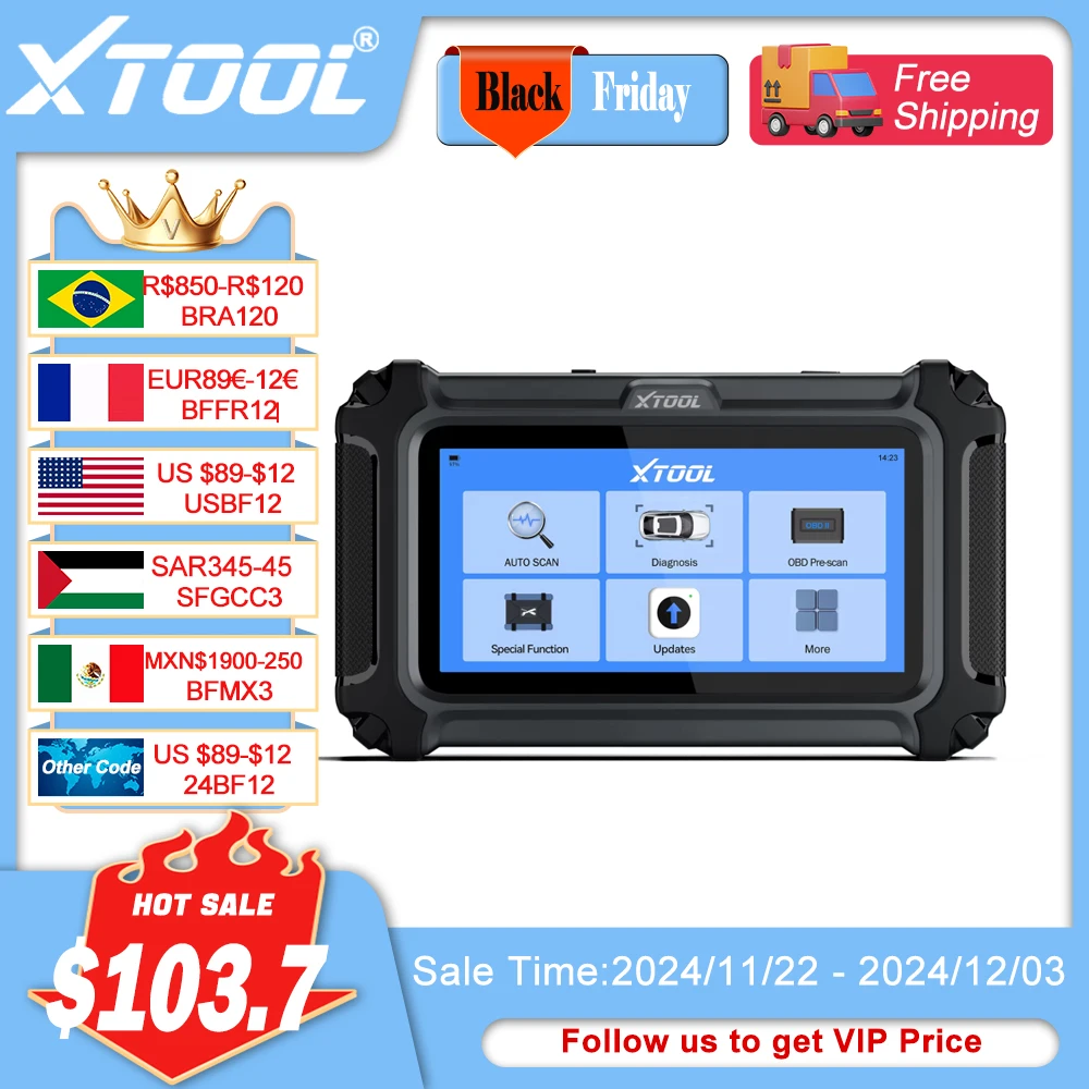 XTOOL IP500-TLS Active Test OBD2 Scanner,Designed Specifically for Toyota/Lexus/ Scion,19+Services ,Lifetime Free Update Scanner