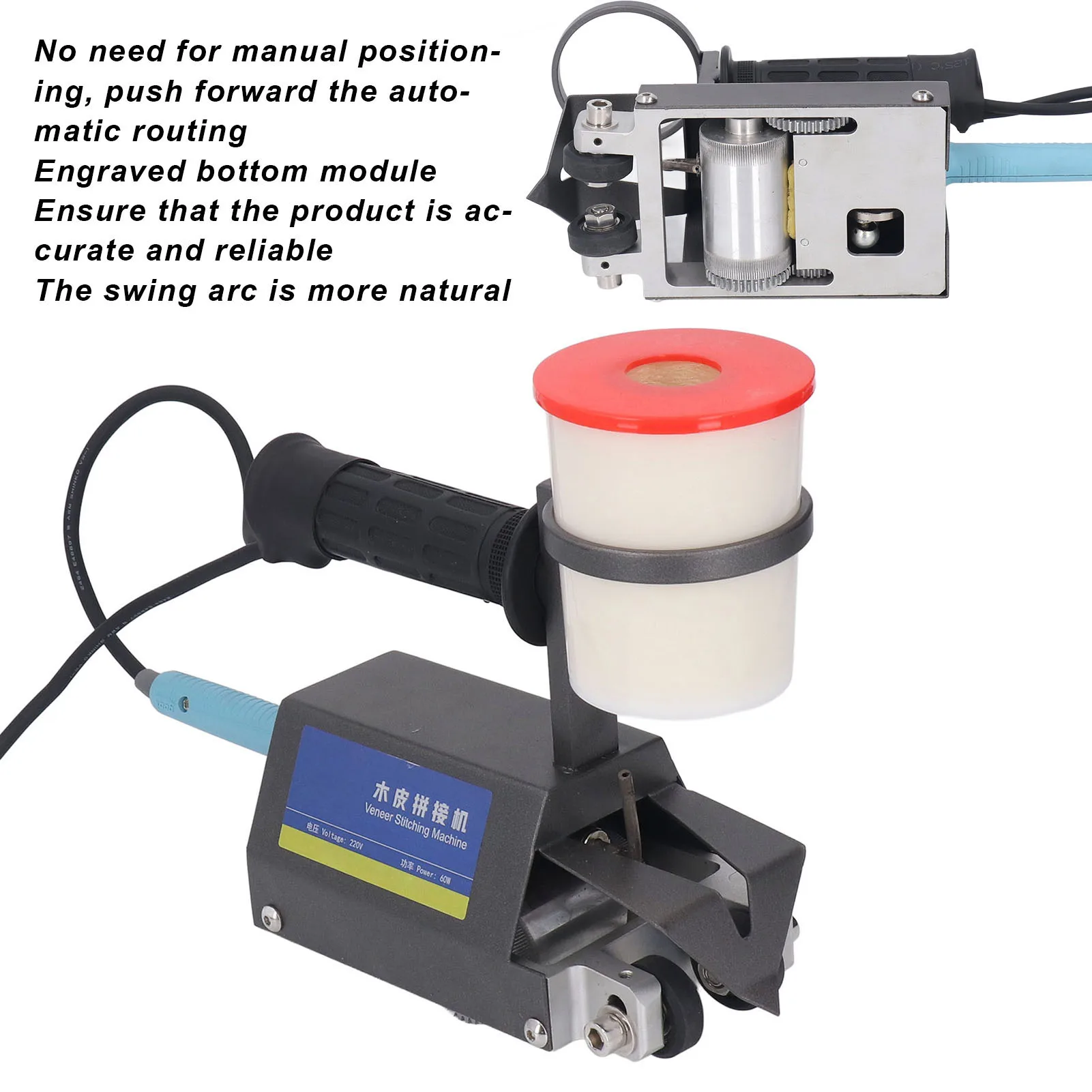 Mini Veneer Sewing Machine Veneer Sewing Machine Veneer Sewing Machine Scald Proof Automatic Routing Woodworking Sewing Machine