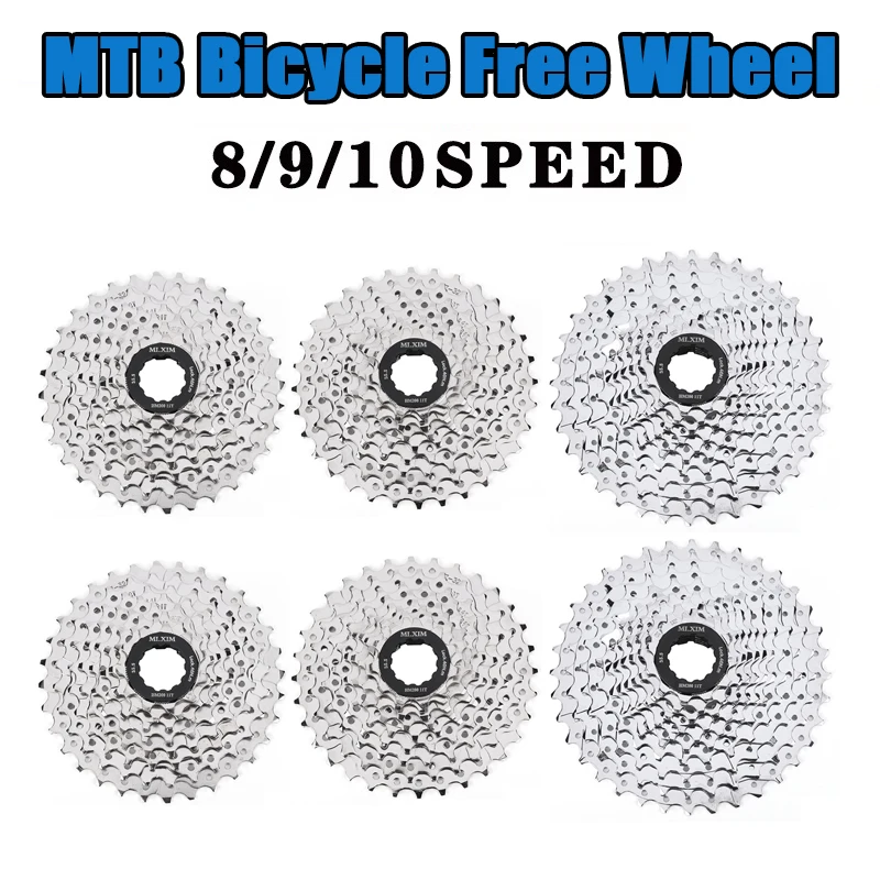 MTB Freewheel 8/9/10S Bike Cassette Freewheel Anti-Slip Sports Bike Sprocket Lightweight for MTB Bicycle