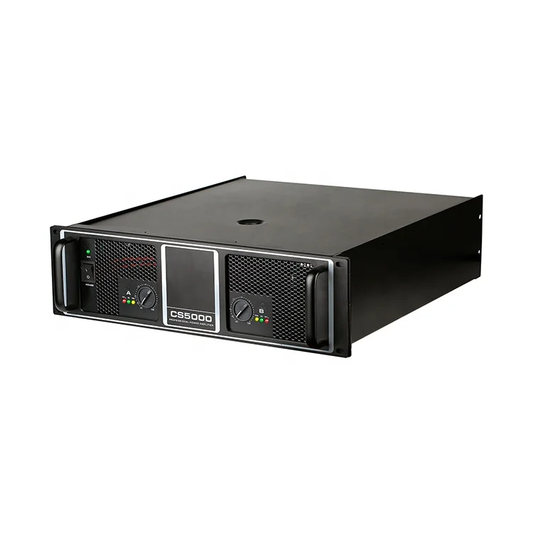 CS5000 CS6000 CS7000 CS8000 Aluminum 3U 2-Channel Power Amplifier for Sub Woofer Outdoor Stage 2CH*900W 1100W 1300W 1400W