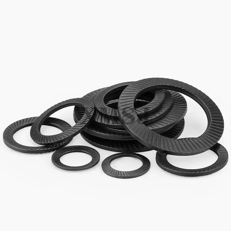 65Mn lightweight double-toothed locking washer DIN9250S knurled butterfly gasket anti-Snower gasket