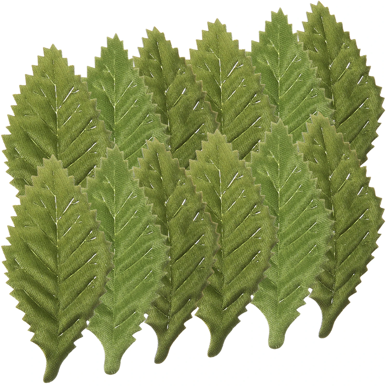 

200pcs Artificial Green Leaves Accessories for DIY Wedding Flower Crown Headpieces Craft Supplies Resin Leaf Beads