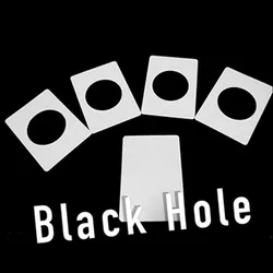 Black Hole Magic Tricks Large Hole Appearing in Blank Cards Magia Close Up Street Illusions Gimmicks Mentalism Props