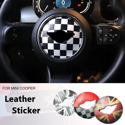 Steering Wheel Stickers For Mini cooper F54 F55 F56 F60 R50 R52 R53 R55-R61 Car Sticker Clubman 3D Dedicated Car Sticker