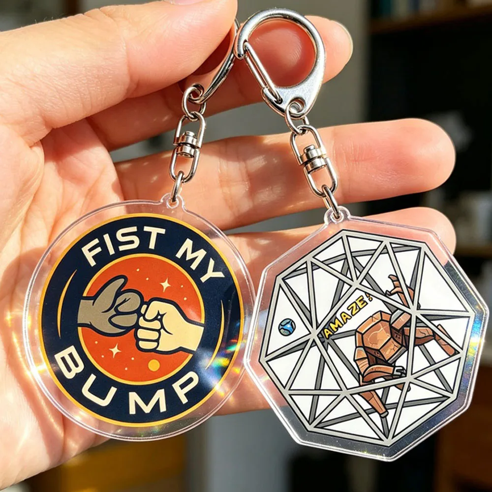 Llaveros de dibujos animados Project Hail Mary, llaveros Amaze Fist My Bump, joyería, regalos para fanáticos de juegos de manga