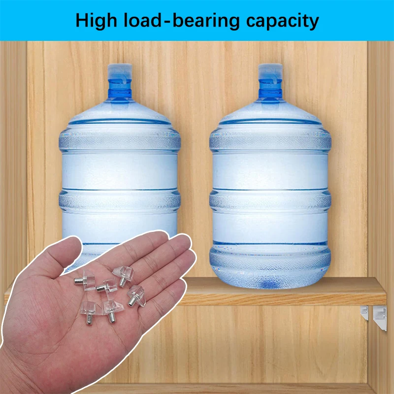 Adjustable Shelf Support Brackets For Wardrobe Glass Cabinet Wood Panels Transparent Shelf Pegs