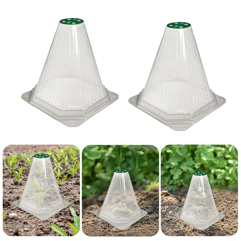 10/20PCS Cone Plant Seedling Protective Cover Nursery Seedling Planting Tent Reusable Anti-Bird Prevents Snail Damage Vegetable
