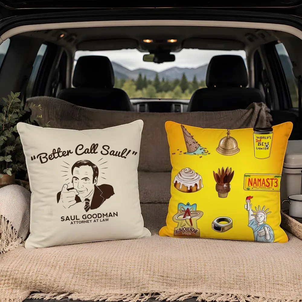 TV Series Better Call Saul Cushion Cover 1pc Square Throw Pillow Cover Soft Fabric Removable Washable Couch Bed Chair
