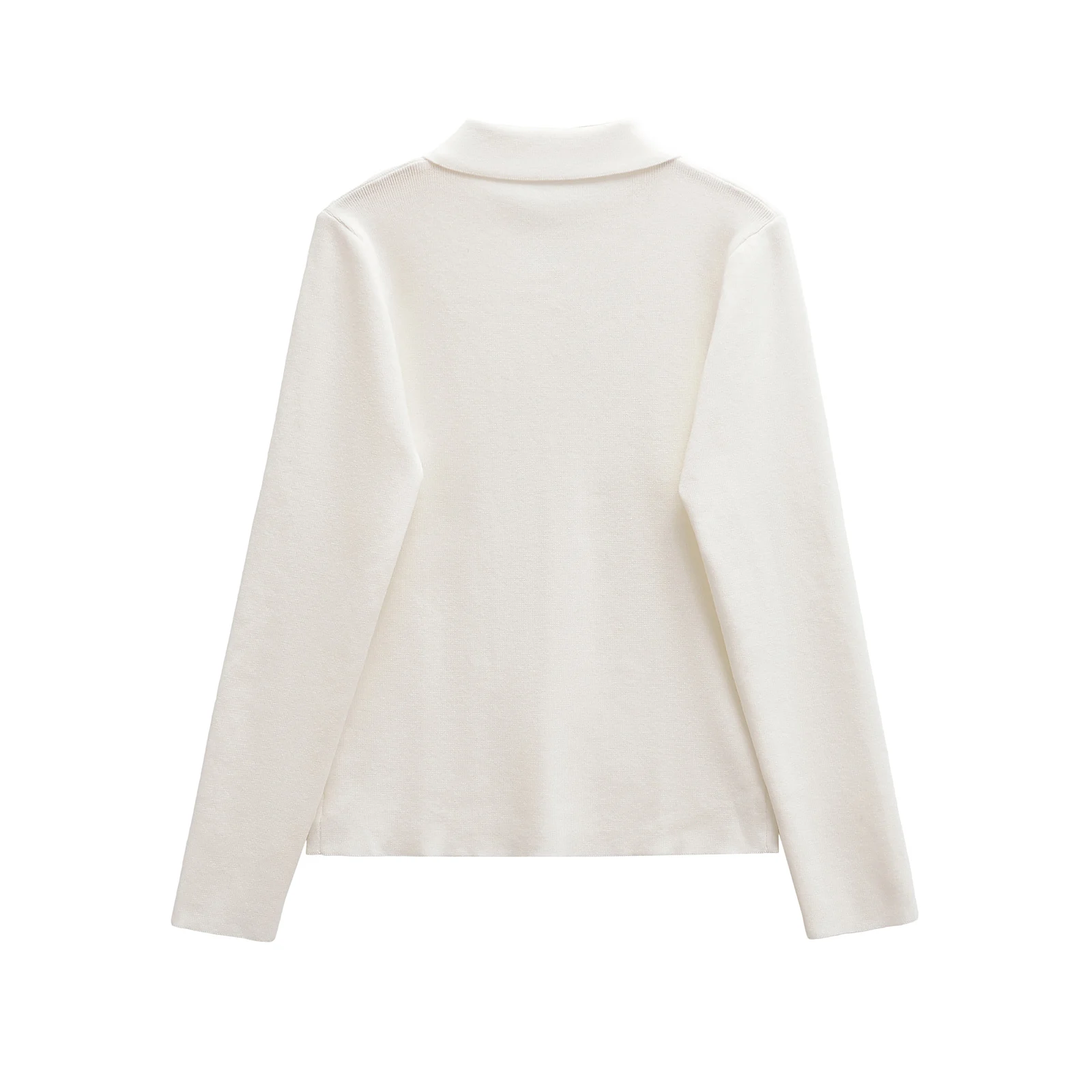 ZAR Autumn New Faionable Street Sle Women's Knitted Long Sve  irt Ne Outerwear Simple Design Polyester Fiber