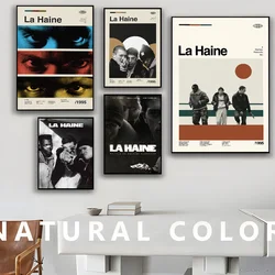 La Haine 1995 영화 애니메이션 포스터 스티커, HD 품질 벽 예술 레트로 포스터, 가정용 카와이 방 장식