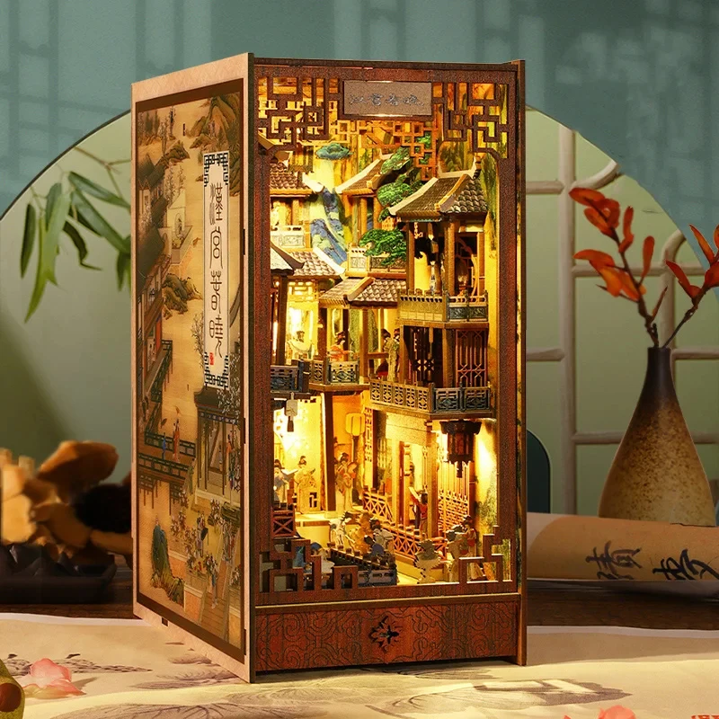 ouzey-diy-wooden-book-nook-miniature-building-kit-chinese-ancient-town-bookends-handmade-crafts-dollhouse-decoration-gift