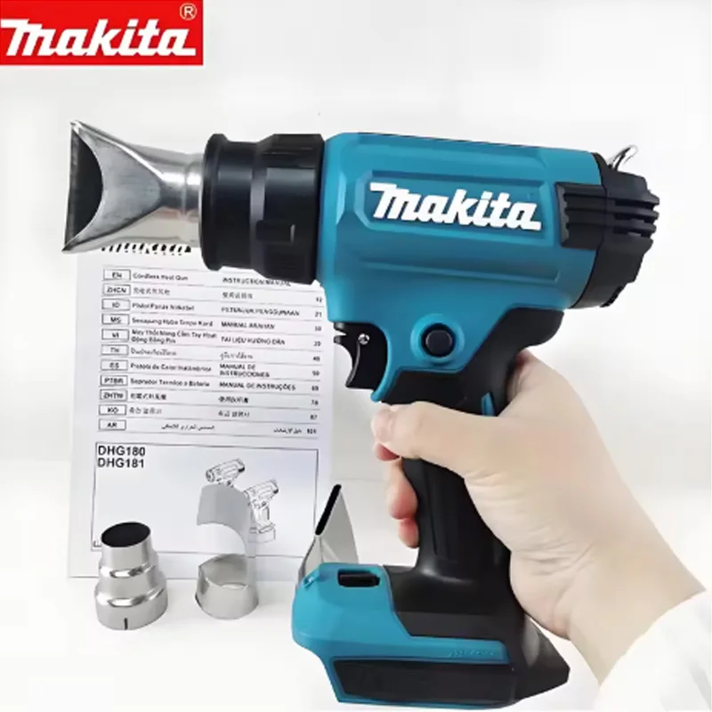 

DHG181Makita 550°C Temperature Control Heat Gun 18V Cordless Handheld Hot Air Gun With LED Display Soldering Thermal Blower New