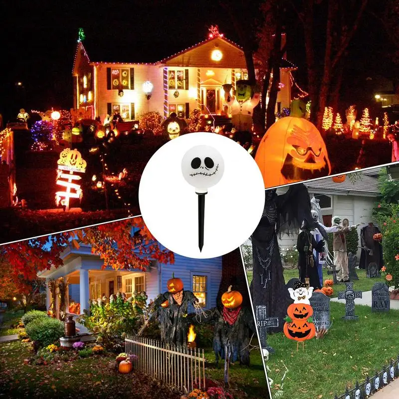 Halloween Loopbrug Verlichting Waterdichte Ghost Pad Verlichting Halloween Solar Staak Verlichting Buiten Halloween Decoraties Halloween