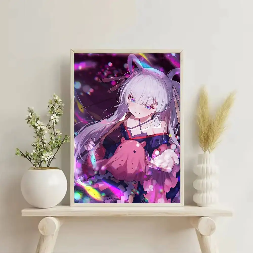C-Cosmic P-Princess K-Kaguya Poster Self-adhesive Art Waterproof Paper Sticker Coffee House Bar Room
