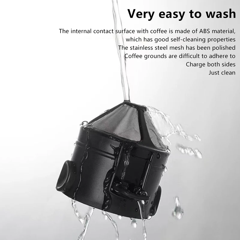 ~Foldable Portable Coffee Filter Coffee Maker Stainless Steel Drip Coffee Tea Holder Reusable Paperless Pour Over Coffee Dripper
