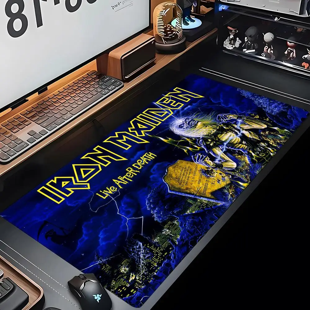 I-Iron M-Rock M-Maiden Mouse Pad Gaming Mousepad Large 900x400X2mm MouseMat Gamer Mause Carpet PC Desk