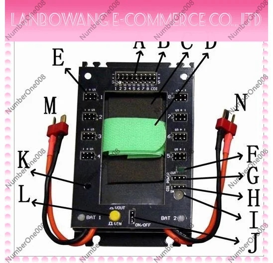 2104 Mini Power Box 30A BEC 7-13V RC Airplane Power Distribution Module Aircraft Accessory